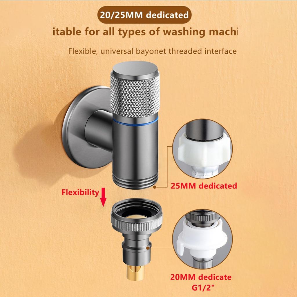 Многофункциональный смеситель G1/2, латунный, один на два, двойной кран для стиральной машины, трехходовой треугольный клапан для унитаза