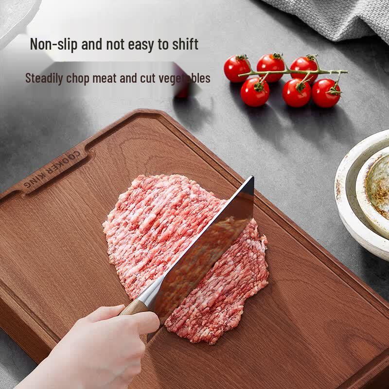 COOKER KING Imported Ebony Wood Cutting Board