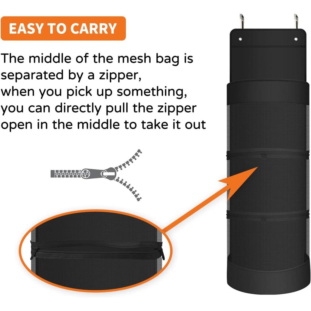 Hanging Ball Storage, Over Door Hanging Sports Equipment Organizer