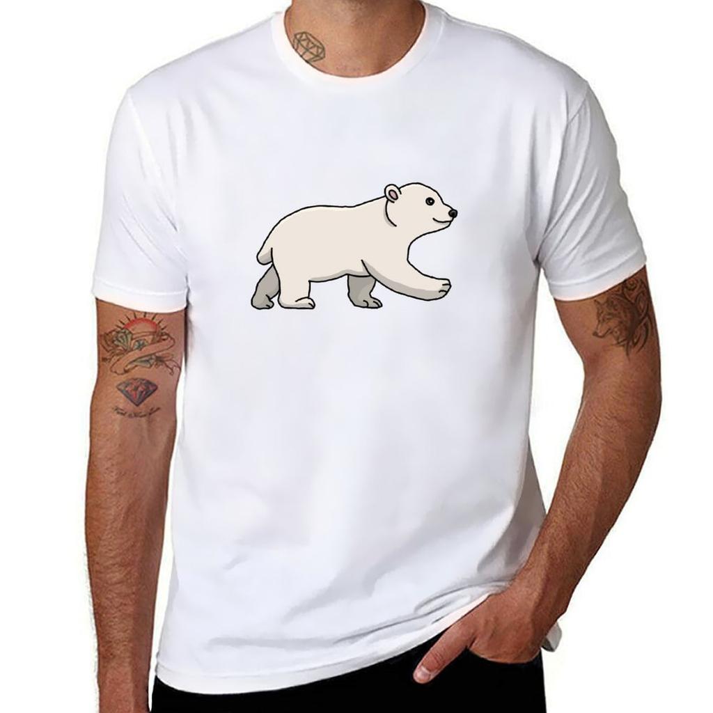 Bear Polar Bear Cartoon Drawing Sweet Tshirt Trendy Pattern Tshirt For Unisex