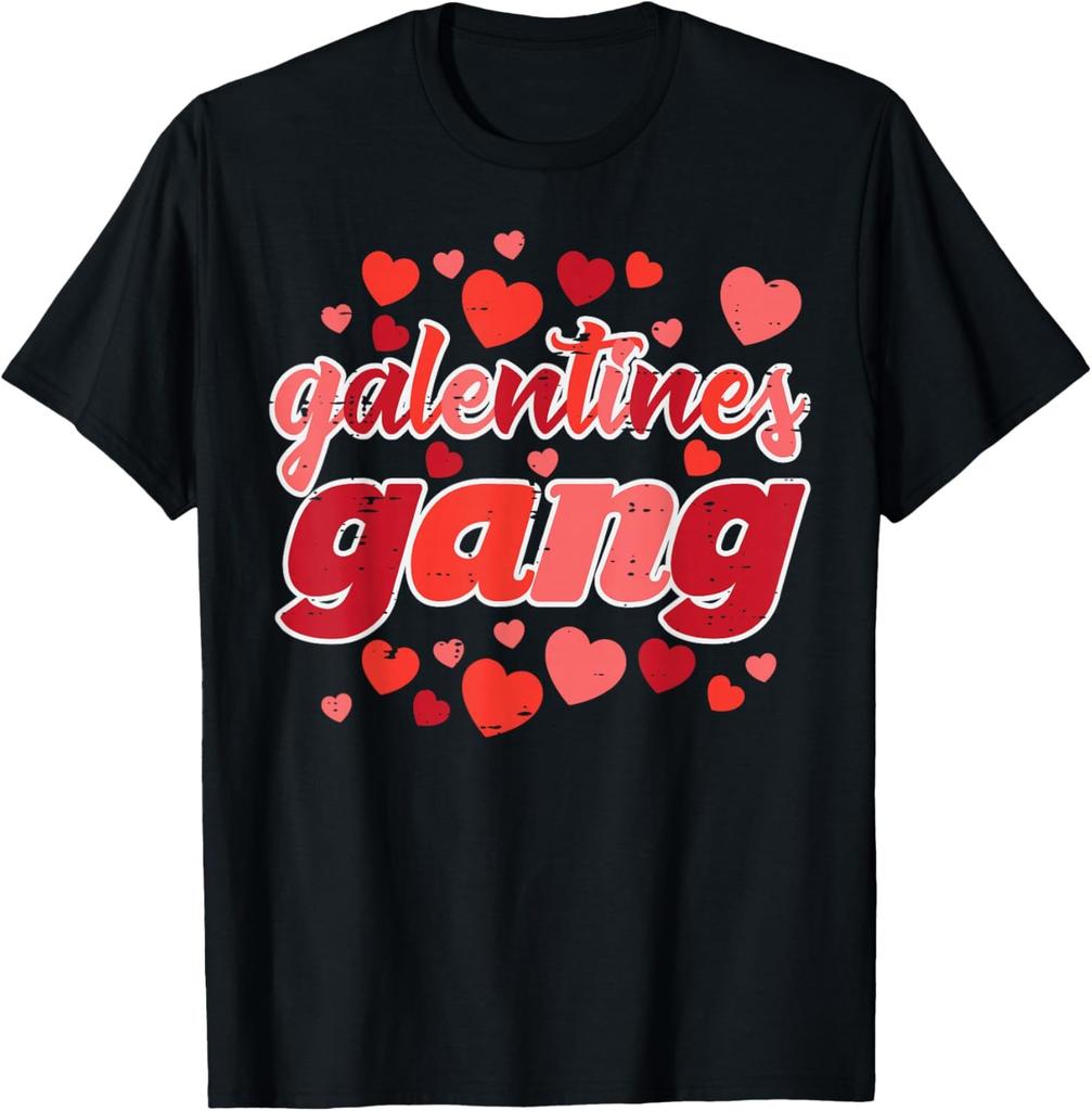 Valentines Day Galentines Gang Funny Valentine Women Girls T-Shirt