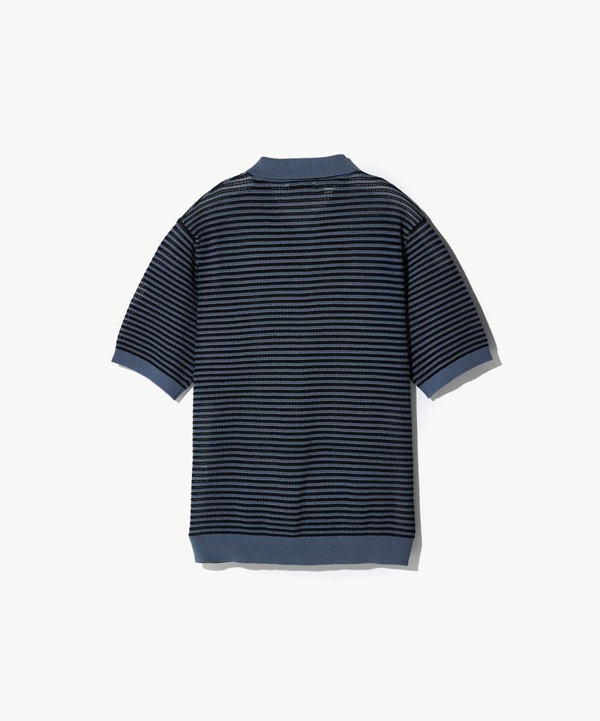 STCO Diems Punched Collar Classic Knit Navy (Classic Fit)_Dktwb20Ctn