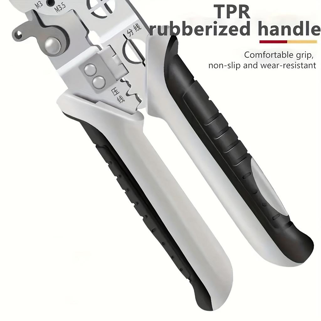 Плоскогубцы для зачистки проводов 12 в 1 Многофункциональный инструмент для резки, используемый для ремонта бытовой техники, резки проводов электриком, обжима, скручивания