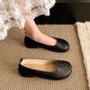 Ретро туфли бабушки на мягкой подошве Туфли Дуду женские туфли 2025 новые летние нежные с мелким вырезом туфли на плоской подошве одинарные туфли