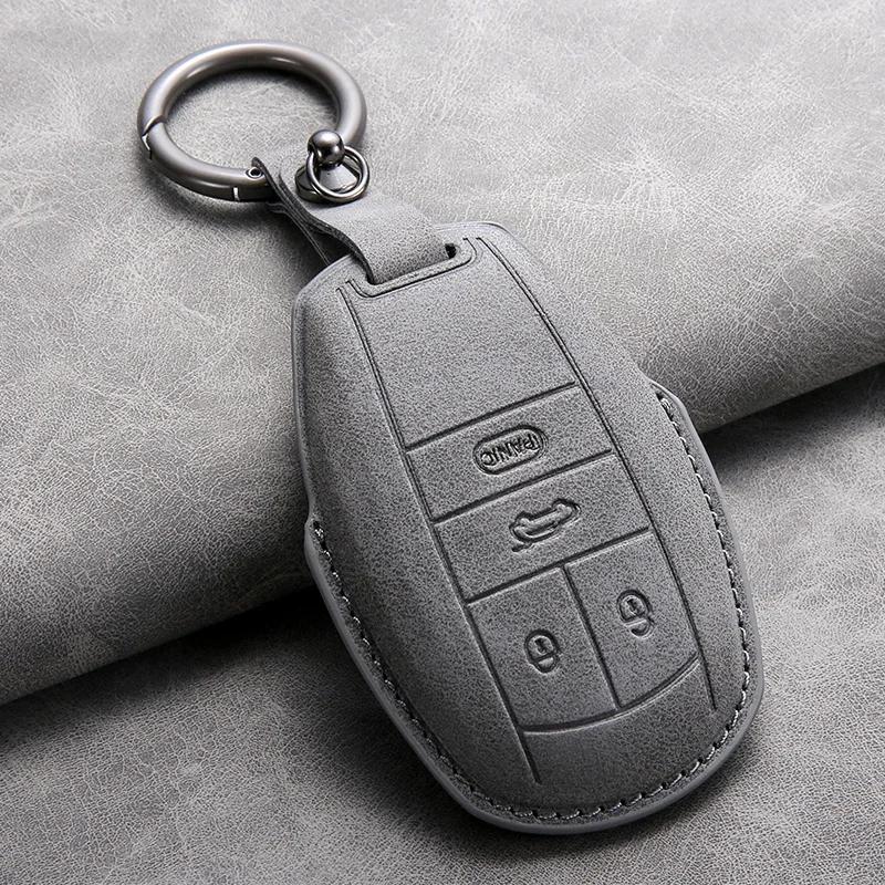 Car Styling Remote Key Case Cover Shell Protection Auto Keychain Bag Accessories For Bentley Bentayga 2017-2021 2AHMV-YK1