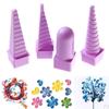 Creative Quilling Purple Quilled Art Tool Bobbin Paper Craft Tower