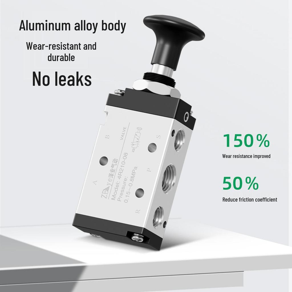 Pneumatic Hand Lever Valve 4H210-08: Directional Control Air Valve for Cylinders