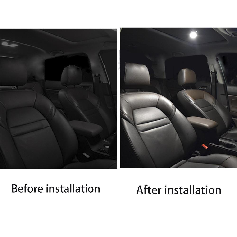 Перезаряжаемый автомобильный USB-светильник для чтения на крыше, потолочный магнитный светильник, ночник