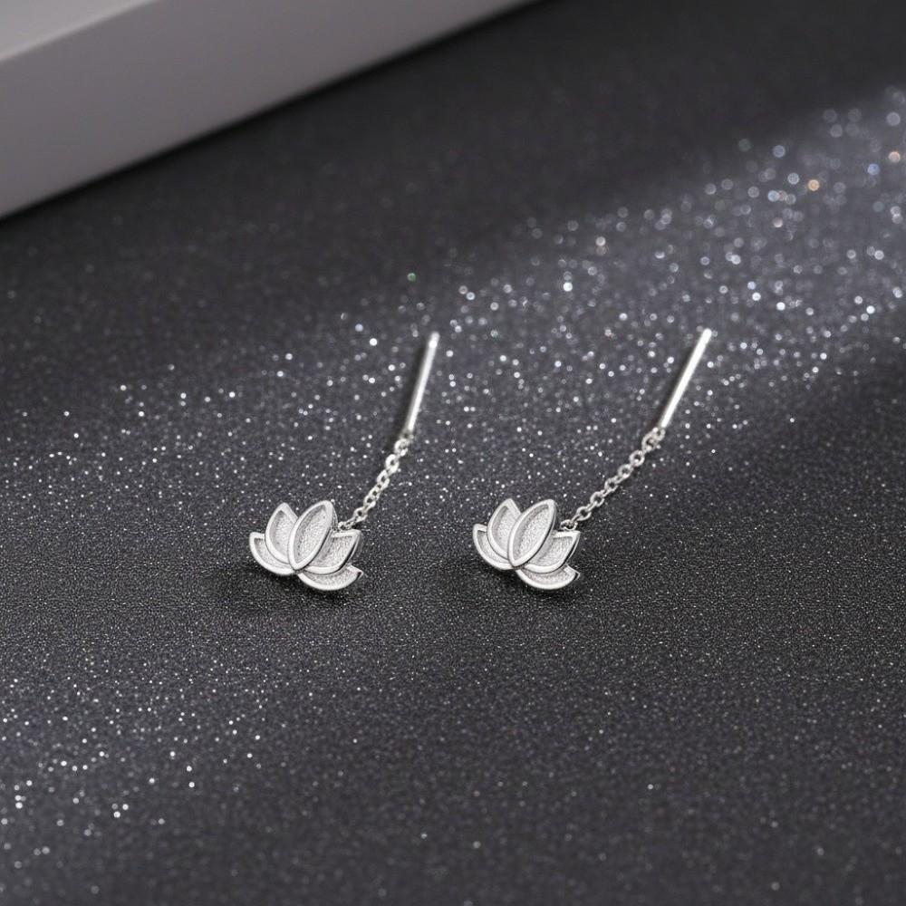 Trendy Style Charm Metal Earrings Elegant Flower Drooping Earring Special Events