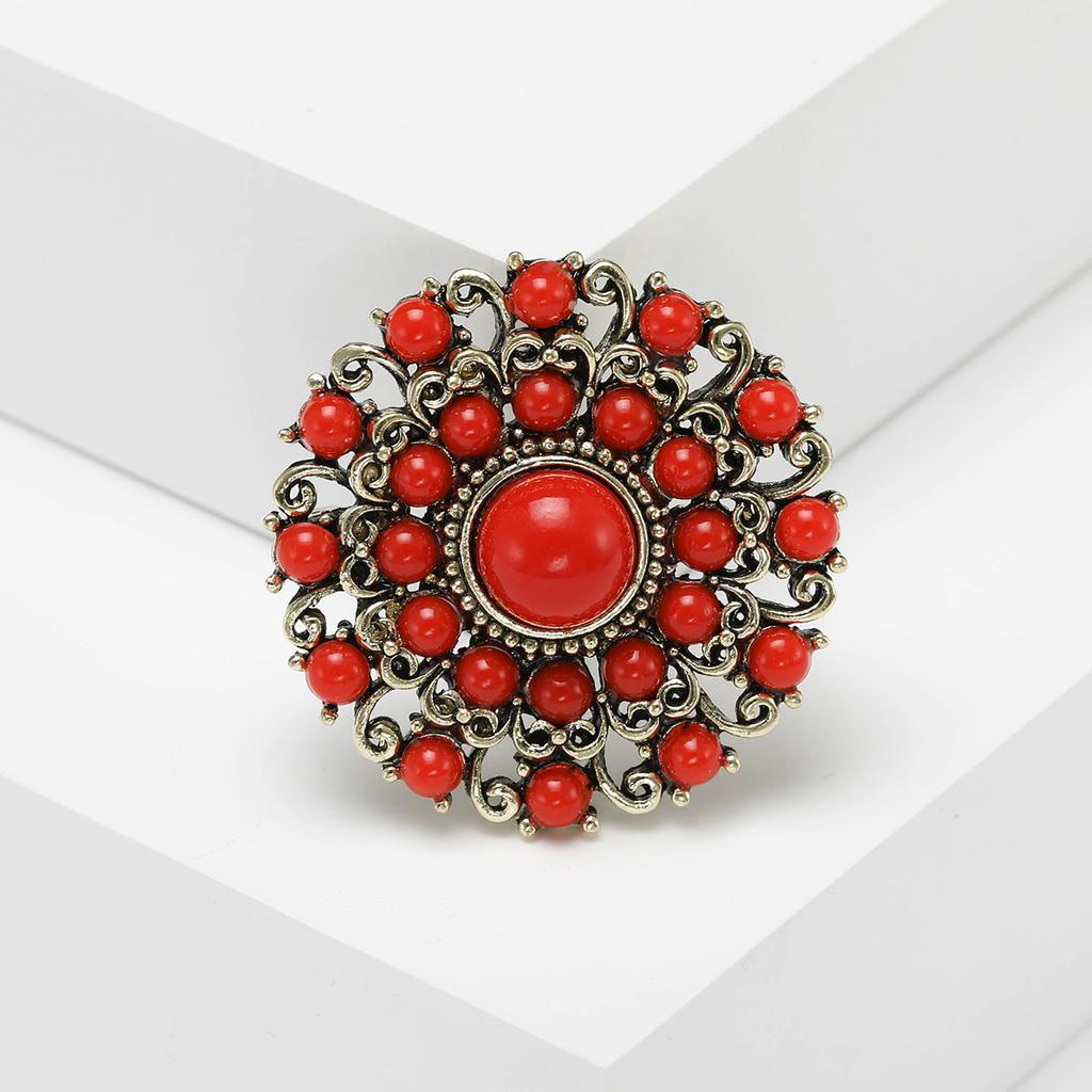 Court Baroque Brooch Vintage Turkish Blue Brooch Fashion Accessories