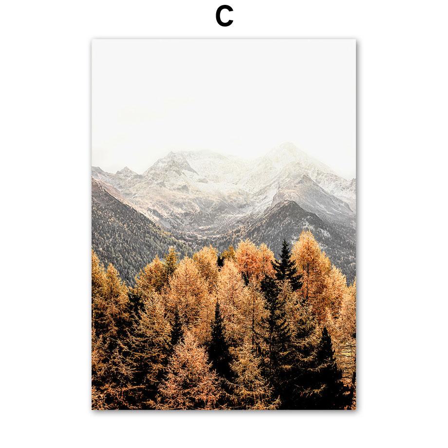 Осенние полевые постеры с бабочкой и тыквой, настенная живопись на холсте, постеры на скандинавскую тему и принты, фотографии для гостиной, домашний декор