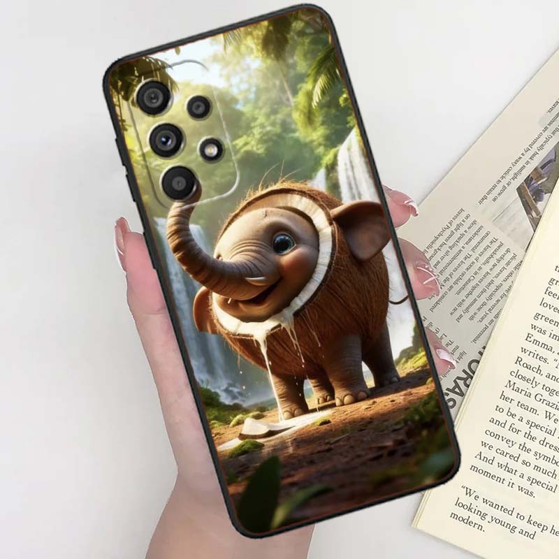 Иллюстрация AI Shanhaijing Для Samsung A41 A35 A34 A33 A32 A25 A24 A23 A21s A06 A05 A04 A03 Note 10 20 Ultra 5G Черный Чехол