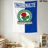 Custom Name Blackburn Rovers Wall Tapestry Aesthetic Wall Hanging Printed Fabric Blanket Decorative Tapestries for Bedroom Living Room Home Decor