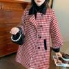 Elegant and Warm Woolen Coat for Women with Belt Design