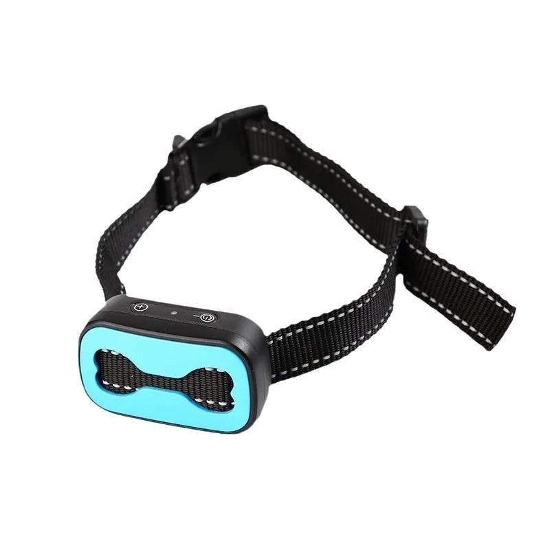 Intelligent Ultrasonic Dog Bark Stopper USB Charging Vibration Automatic Dog Training Device Dog Collar Anti barking Device