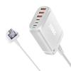 200W Gallium Nitride Multifunctional Desktop Charger with 3A3C Ports - Universal Fast PD Charging Adapter