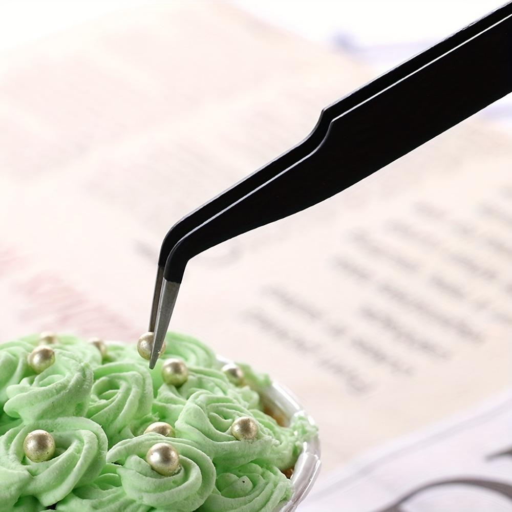 1 шт., пинцет из нержавеющей стали, для инструментов для украшения тортов, кухонные инструменты для выпечки