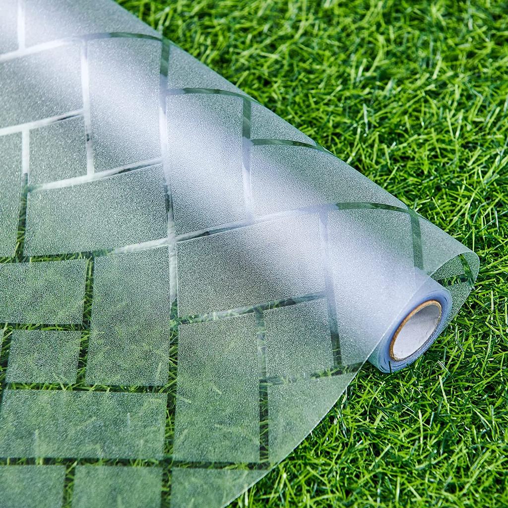 Защитная пленка для окон 30x300 см: Жалюзи Оконная пленка из матового стекла Полосатый узор Оконная матирующая пленка Неклейкая пленка без статического липкого стекла