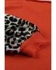 Azura Exchange Топ с леопардовыми полосками и рукавами-фонариками