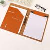 Кейс для документов с застежкой Деловая папка Многофункциональный A4/A5 Кожаная планшетка с клипсой Папка для конференций Для офиса