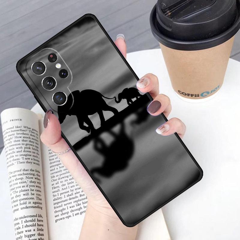 Чехол для телефона Животное Слон Чехол Для Samsung Galaxy S24 S25 Ultra S21 S22 Ultra S10E Note 10 Plus Note 20 FE S23
