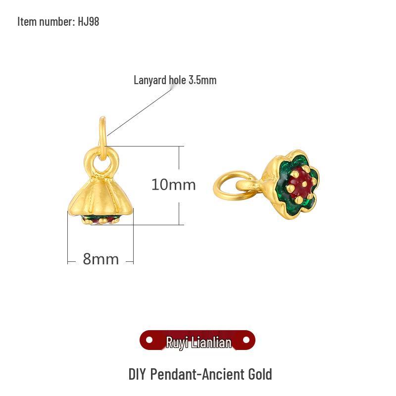 Древние золотые песочные перегородчатые бусины для изготовления украшений своими руками: Маленькая подвеска-капля, ожерелье и браслет, аксессуары