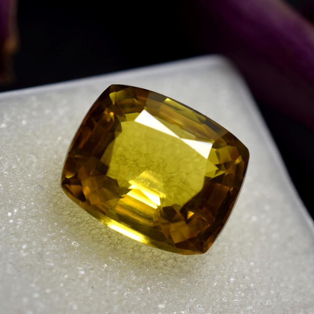 Precious Yellow Sapphire 10.30 Ct Natural Cushion Cut Loose Gemstone