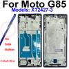 For Motorola Moto G75 G85 XT2427-3 Middle Frame And LCD Screen Frame Middle Housing Frame Without Side Button Flex Cable Parts