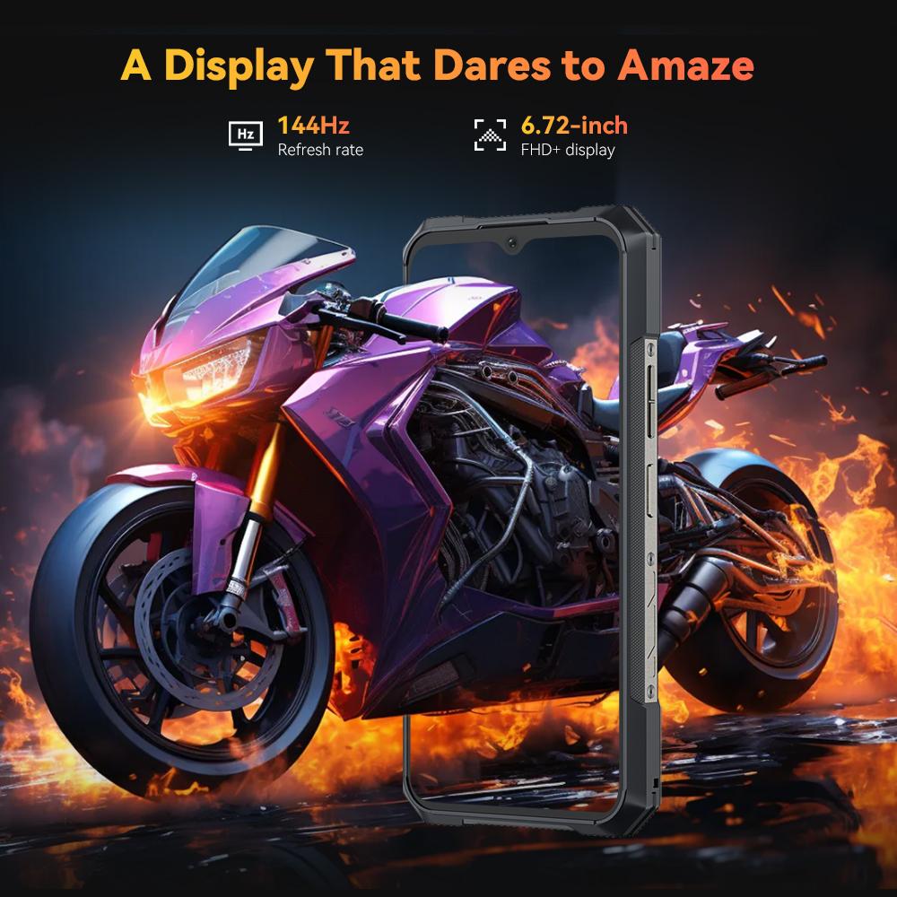 Cubot KINGKONG X Pro, защищенный смартфон, Dimensity 8200, 4 нм, 3,1 ГГц, 144 Гц, экран 6,72 дюйма, 10200 мАч, 12 ГБ/24 ГБ ОЗУ+256 ГБ ПЗУ, телефон 5G