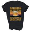 Bourbon Goes In Wisdom Comes Out Drinking Unisex Shirt Gift