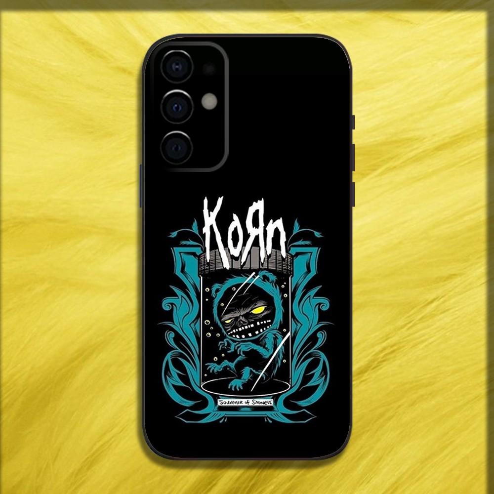 Music Band K-Korn Phone Case For Samsung S24,S21,S22,S23,S30,Ultra,S20,Plus,Fe,Lite,Note,10,9,5G Black Soft Shell