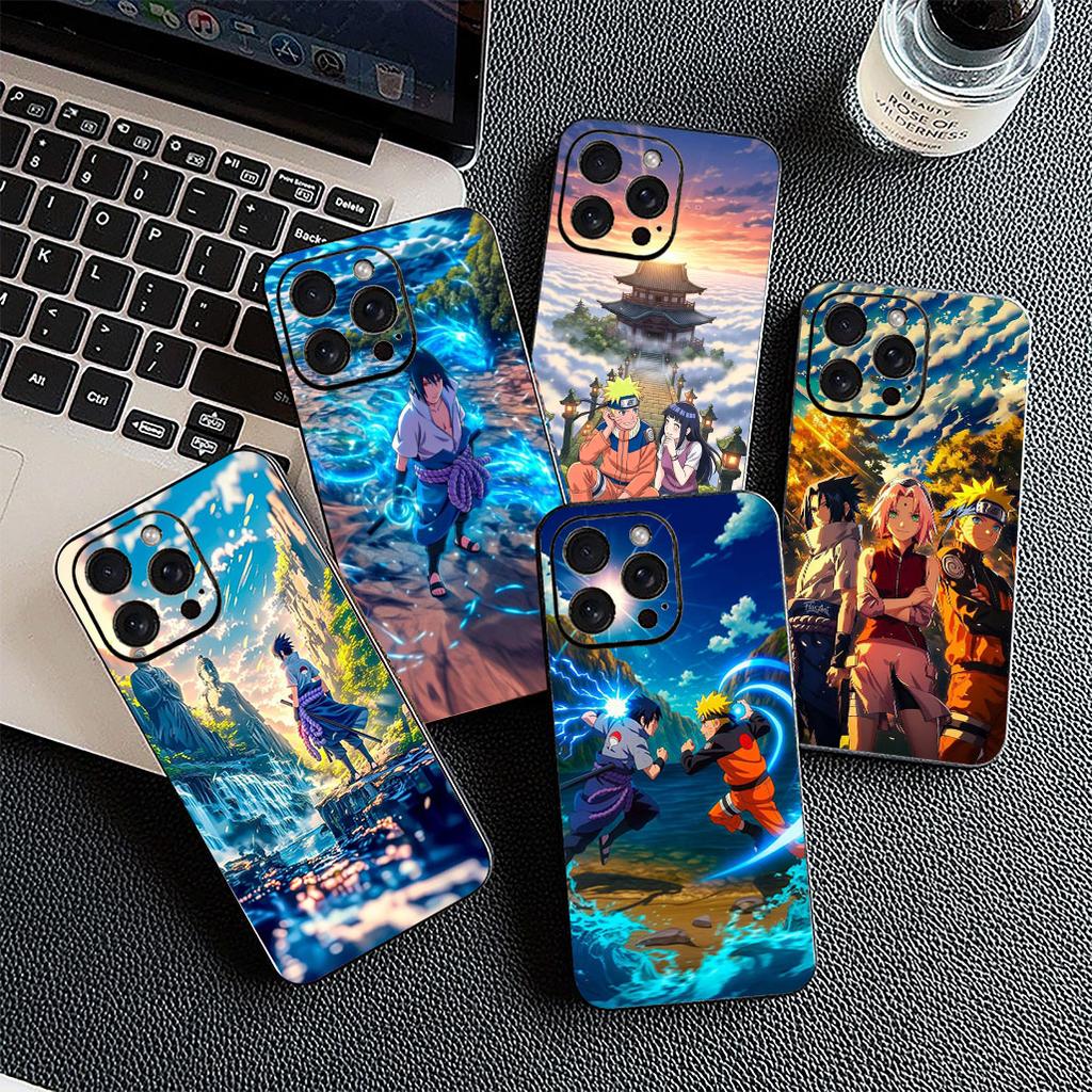 Чехол для телефона Наруто Учиха Саске для Apple iPhone 17 16 14 15 Plus Pro Max 16E ProMax + 15Plus 15+ 16+ Защитная крышка