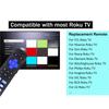 Universal Remote Control for Roku TV Infrared Controller for TCL /Hisense /Insignia /Element/Westinghouse /Hitachi with 8 Hot Keys