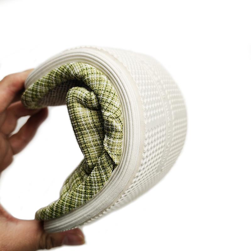 Летние модные милые женские льняные тапочки на толстой подошве