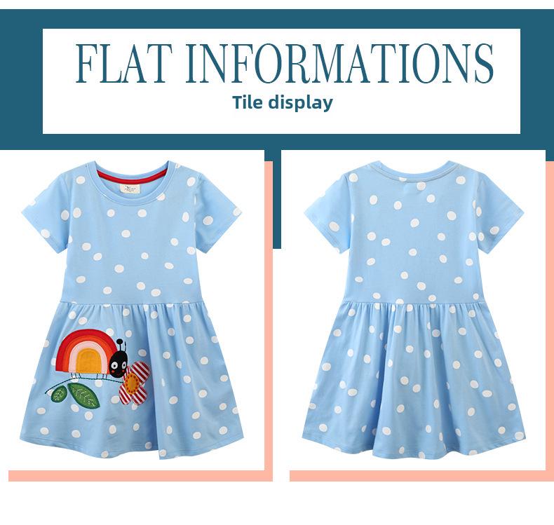 Стильное летнее платье принцессы для девочек в европейском и американском стиле