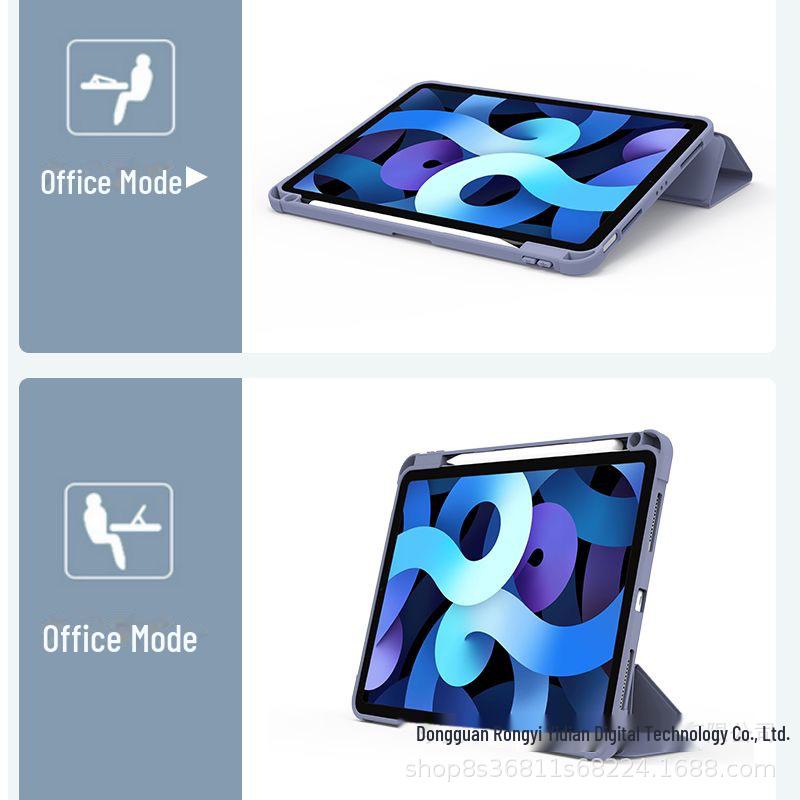 Защитный чехол для iPad 2022 для Apple Air 4/5 со слотом для стилуса, конструкция с твердым дном, защита от изгиба, подходит для iPad 9 и Pro 11.