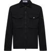 Multi-Pocket Logo Solid Fit Zip Collar Long Sleeve Jacket Men Jacket Black K1S151200128S0012-V0029