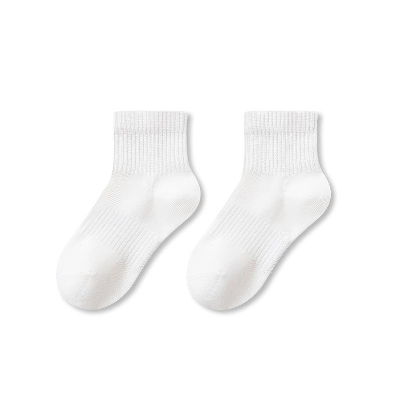 Spring Autumn Winter Kids Socks a Class 100% Cotton Seamless Antibacterial Short Crew Socks for Boys Girls