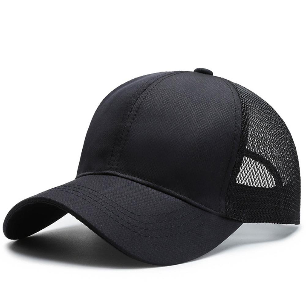 Male Trucker Cap Sun Hats Quick Dry Running hat Sport Caps Mesh Baseball Hats