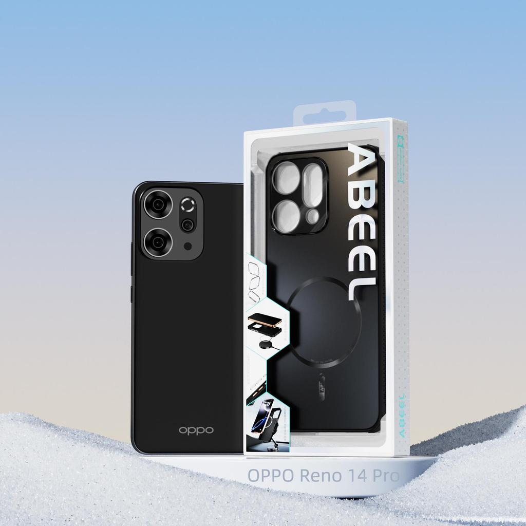 Противоударный магнитный матовый чехол с полным покрытием для OPPO Reno 14/13 Pro