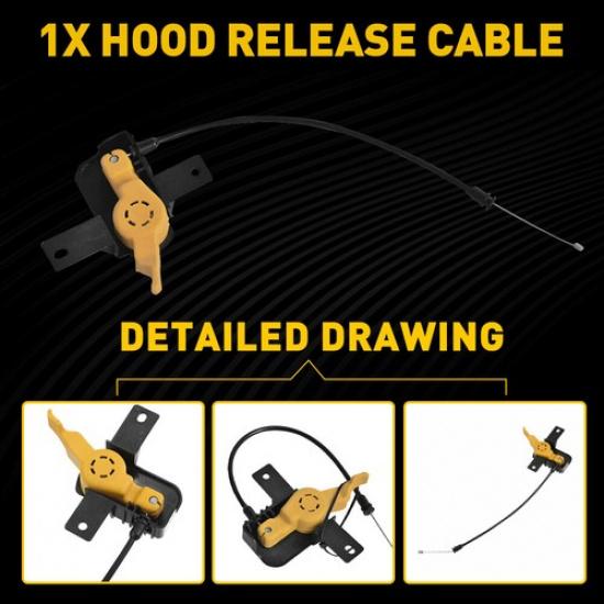 Hood-Latch Lock Release Cable Fits 2013-2018 Ford Escape2015-2018 Lincoln MKC A