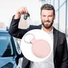 Брелок из искусственной кожи с металлическим подвесом для ключей от машины и дома, легкий, надежный держатель с нержавеющей конструкцией