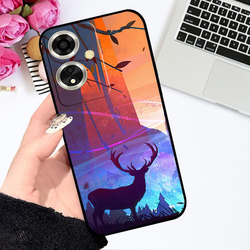 Чехол для OPPO A79 5G Чехол для OPPO A79 Чехол Funda Coque Цветочный Рисунок Мультяшный Силиконовый Мягкий ТПУ Бампер для Телефона Для OPPO A79 5G Чехлы