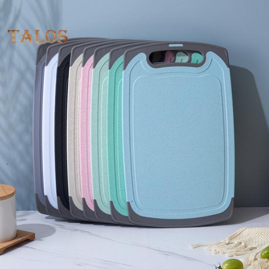 Двусторонняя разделочная доска для овощей и мяса с канавками Удобная ручка с нескользящим покрытием Необходимая кухонная вещь для гурманов и шеф-поваров