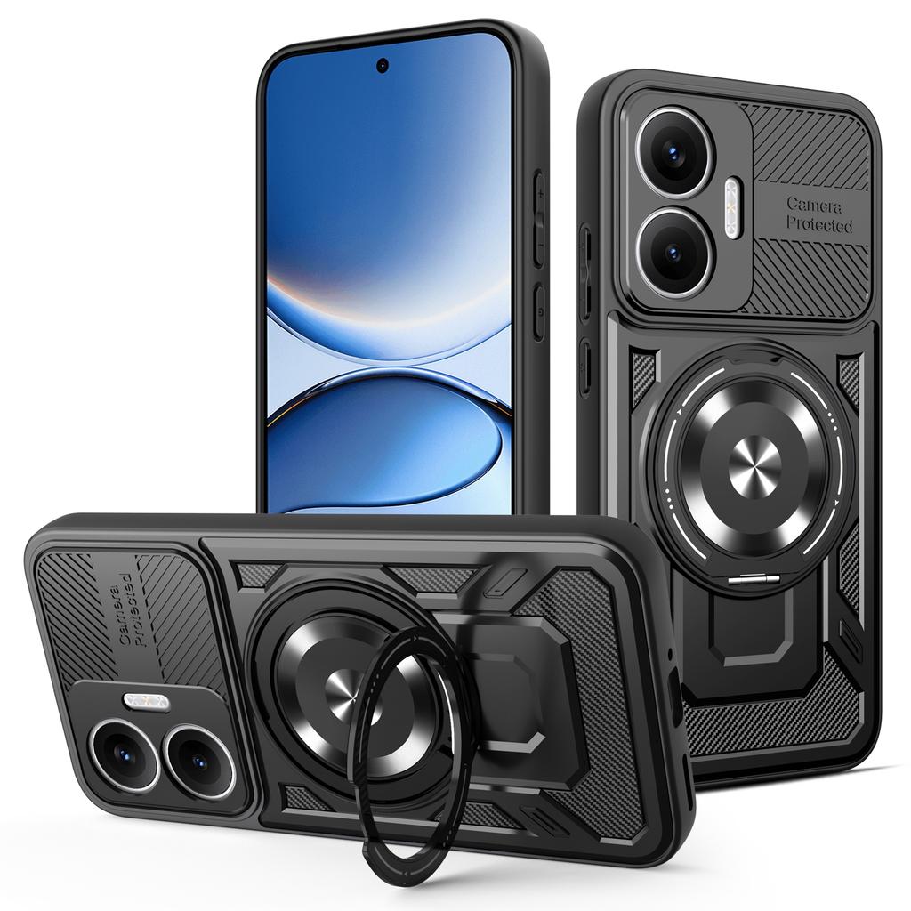 Для Xiaomi Redmi Turbo 4 Pro 5G Магнитный чехол Вращающаяся подставка ТПУ+ПК Чехол для телефона