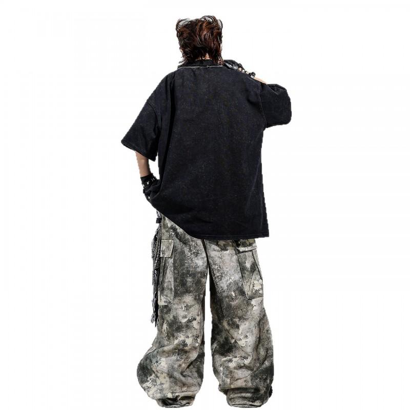 Kids Hip Hop Dance Outfit Set Boys Girls Streetwear Performance Costume With Accessories