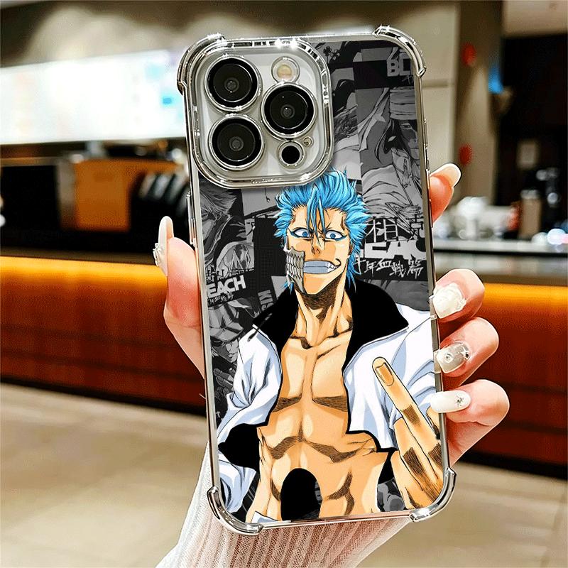Чехол для телефона Bleach Grimmjow 6 с покрытием для iPhone 16 17 Pro Max Air 16E 14 15 Plus 12 13 Mini, противоударный, с покрытием-подушкой безопасности
