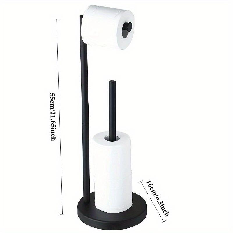 Черный напольный держатель для туалетной бумаги, держатель для рулона бумаги из нержавеющей стали, стеллаж для хранения, стоячий держатель для бумажных полотенец в ванной комнате