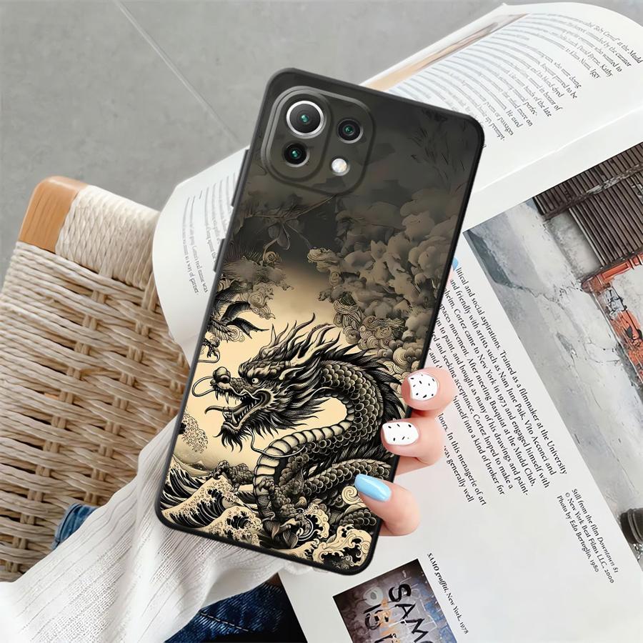 Чехол для телефона Dragon Totem Funda для Xiaomi Mi 12X 12 11 11T 14 12T Pro 10T 15 Pro 13 Lite