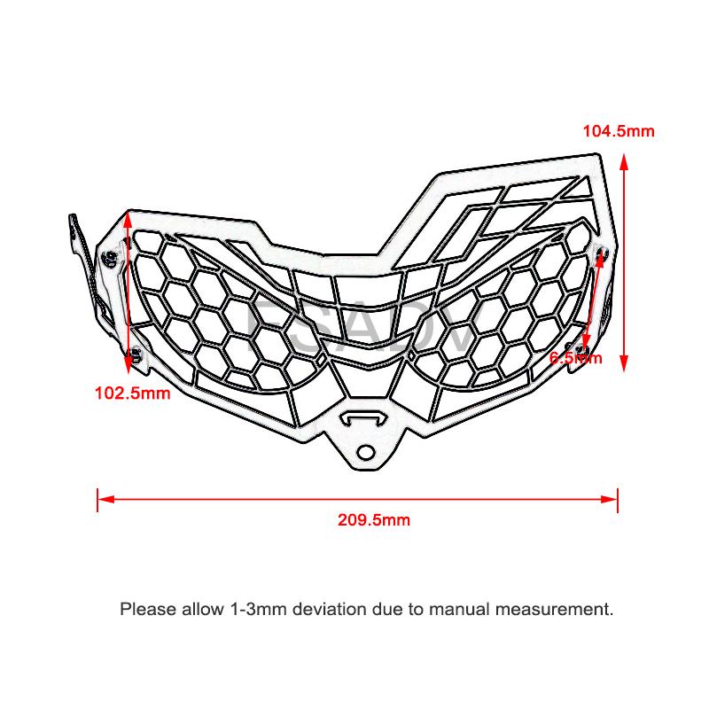 Решетка для фар, защитная крышка для Honda CRF300L CRF250L Rally CRF 300L 250L Rally